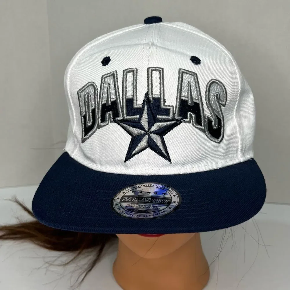 Dallas City Dallas Cowboys World Best Cap Snap Back White/Blue